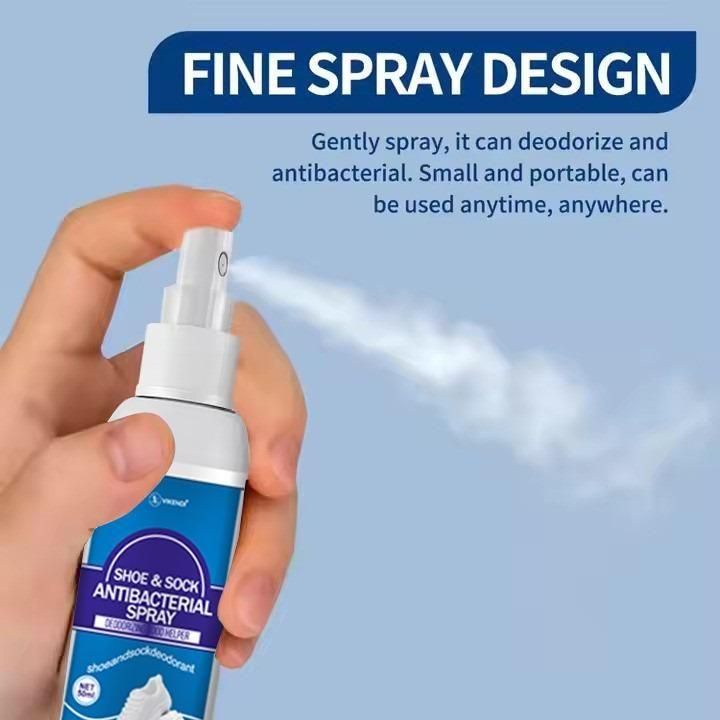 Antibacterial Shoe & Sock Deodorant Spray 60ml Pack of 2