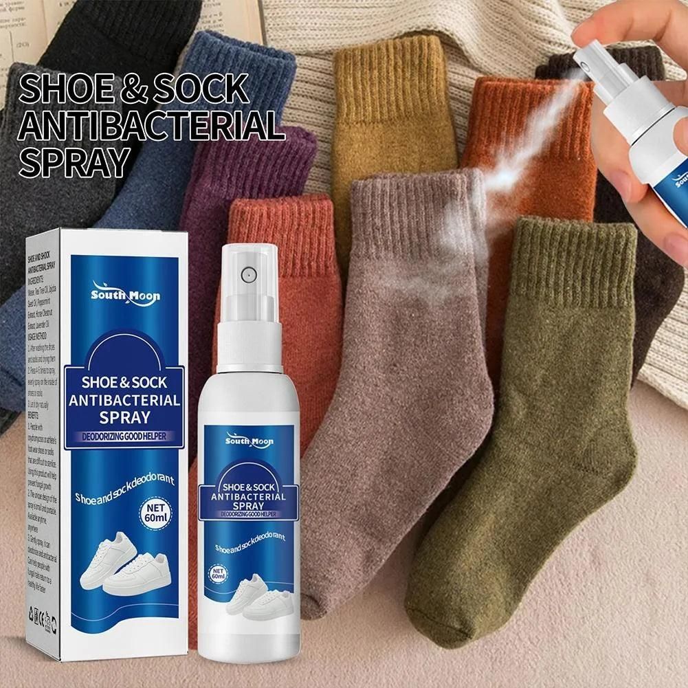 Antibacterial Shoe & Sock Deodorant Spray 60ml Pack of 2