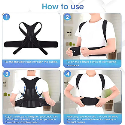 PostureFix™ Adjustable Shoulder & Back Support