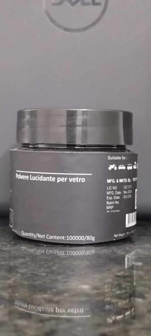 Polvere Lucidante Per Vetro Car Glass Polishing Powder 80g