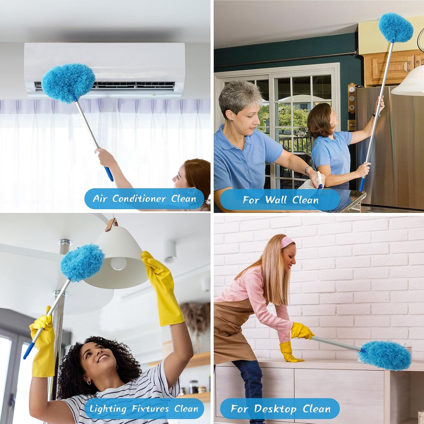 ISB Washable & Adjustable Double-Sided Ceiling Fan Cleaner Duster