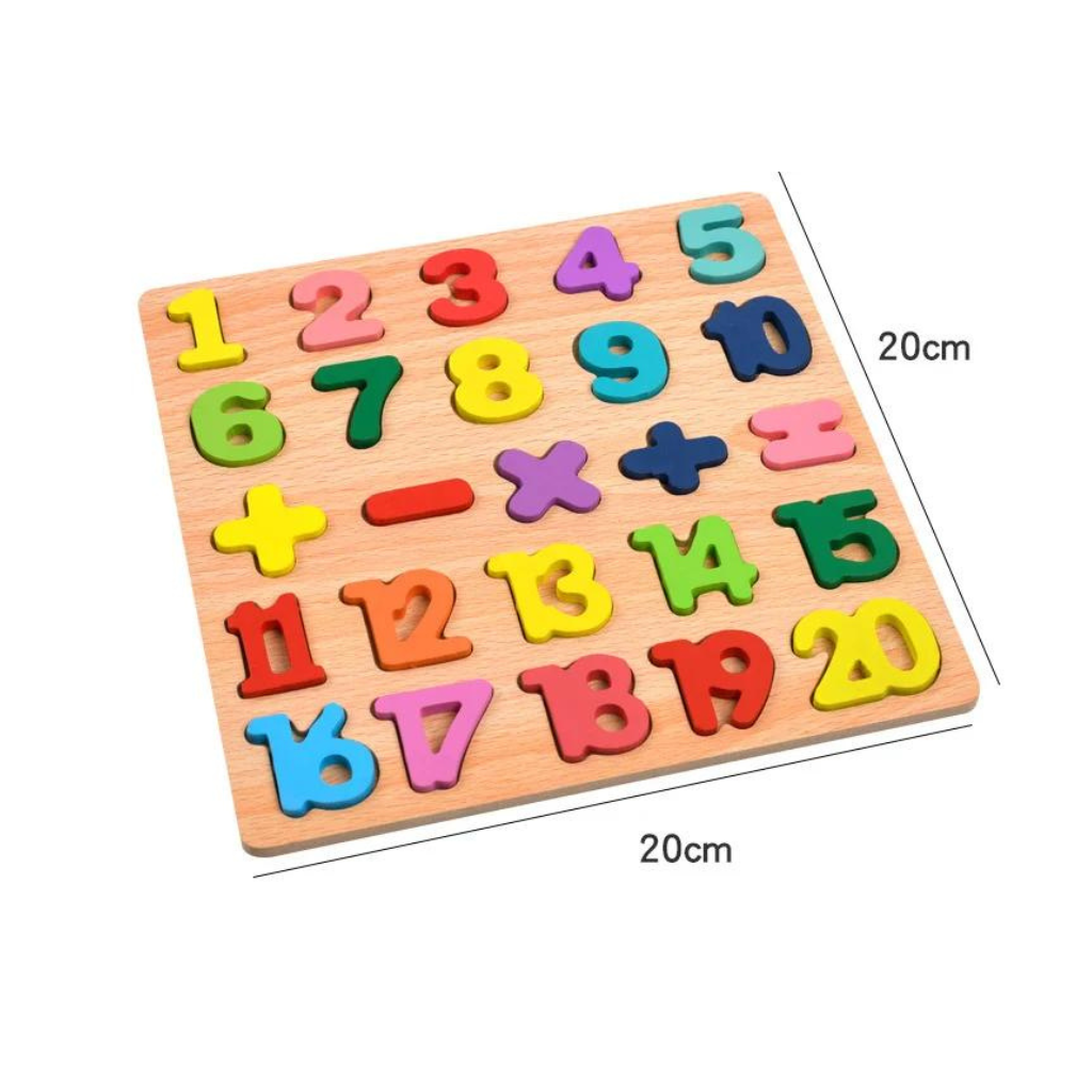 3-in-1 Smart Wooden Educational Learning Board – Numbers, Letters & Colors