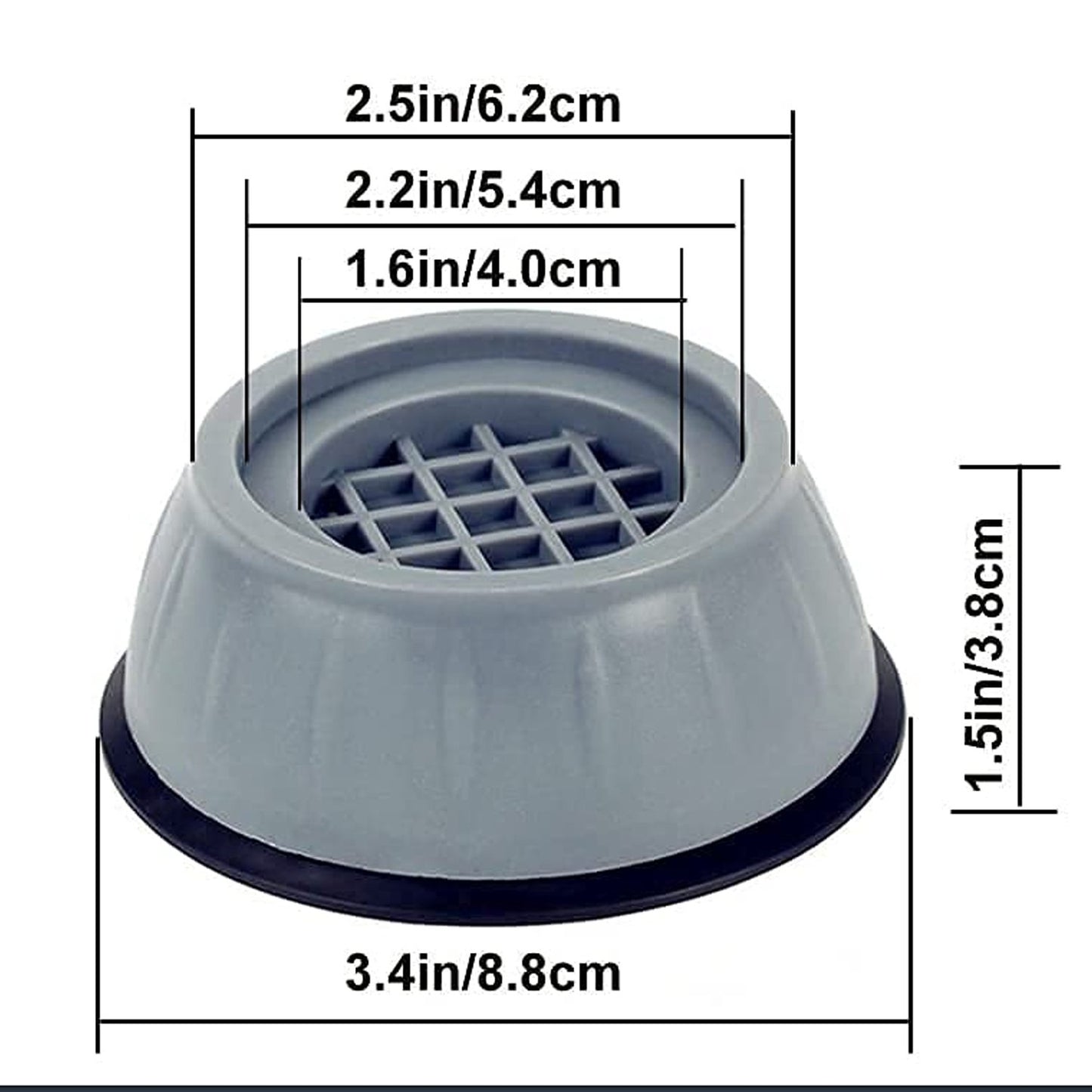 SilentWash™ Anti-Vibration Suction cup Feet – No More Shaking & Noise for Your Washing Machine