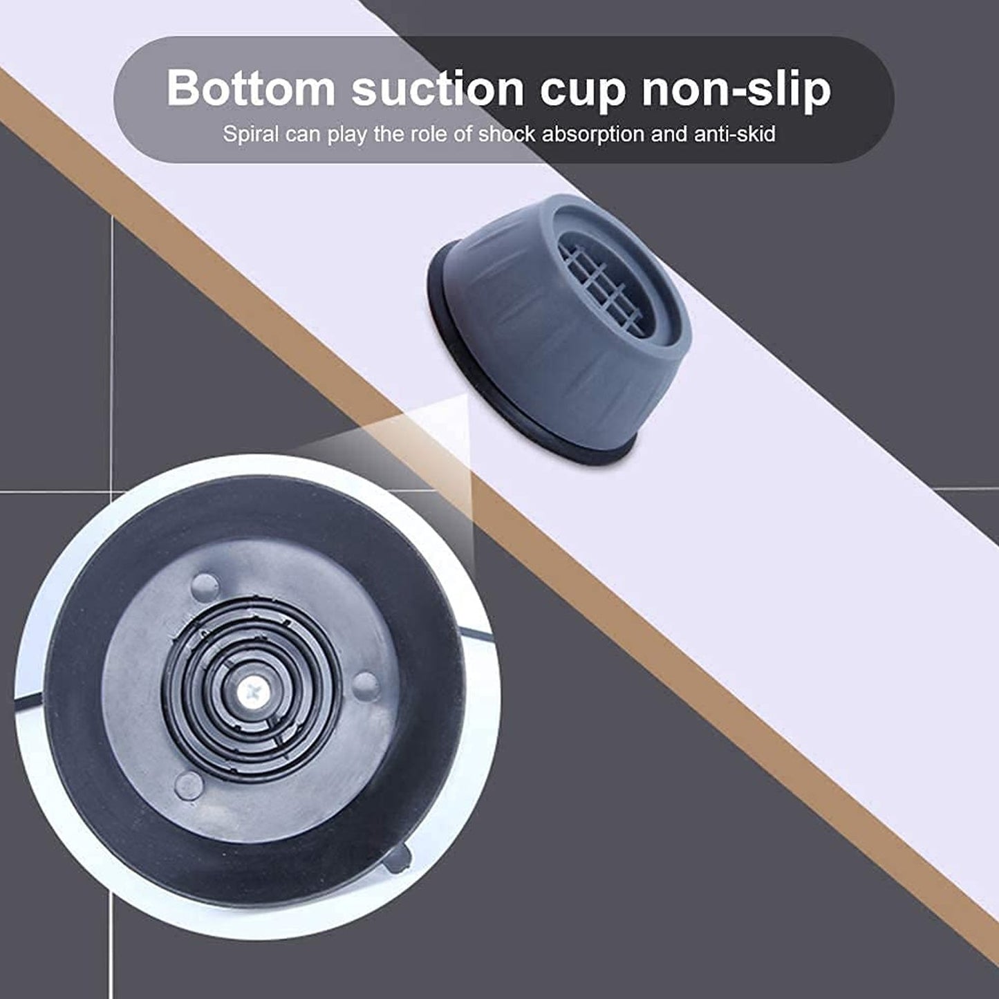 SilentWash™ Anti-Vibration Suction cup Feet – No More Shaking & Noise for Your Washing Machine