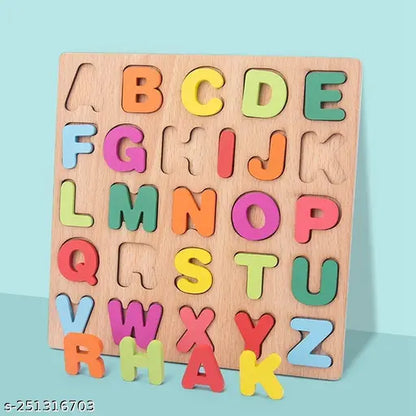 3-in-1 Smart Wooden Educational Learning Board – Numbers, Letters & Colors